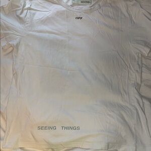 Off-White Men's White Graphic Tee